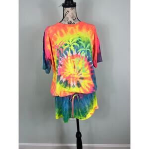 Vintage 1991 Tie Dye Stirrup Cay Bahamas Swim Coverup